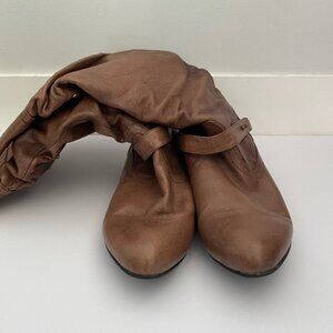 Leather boots